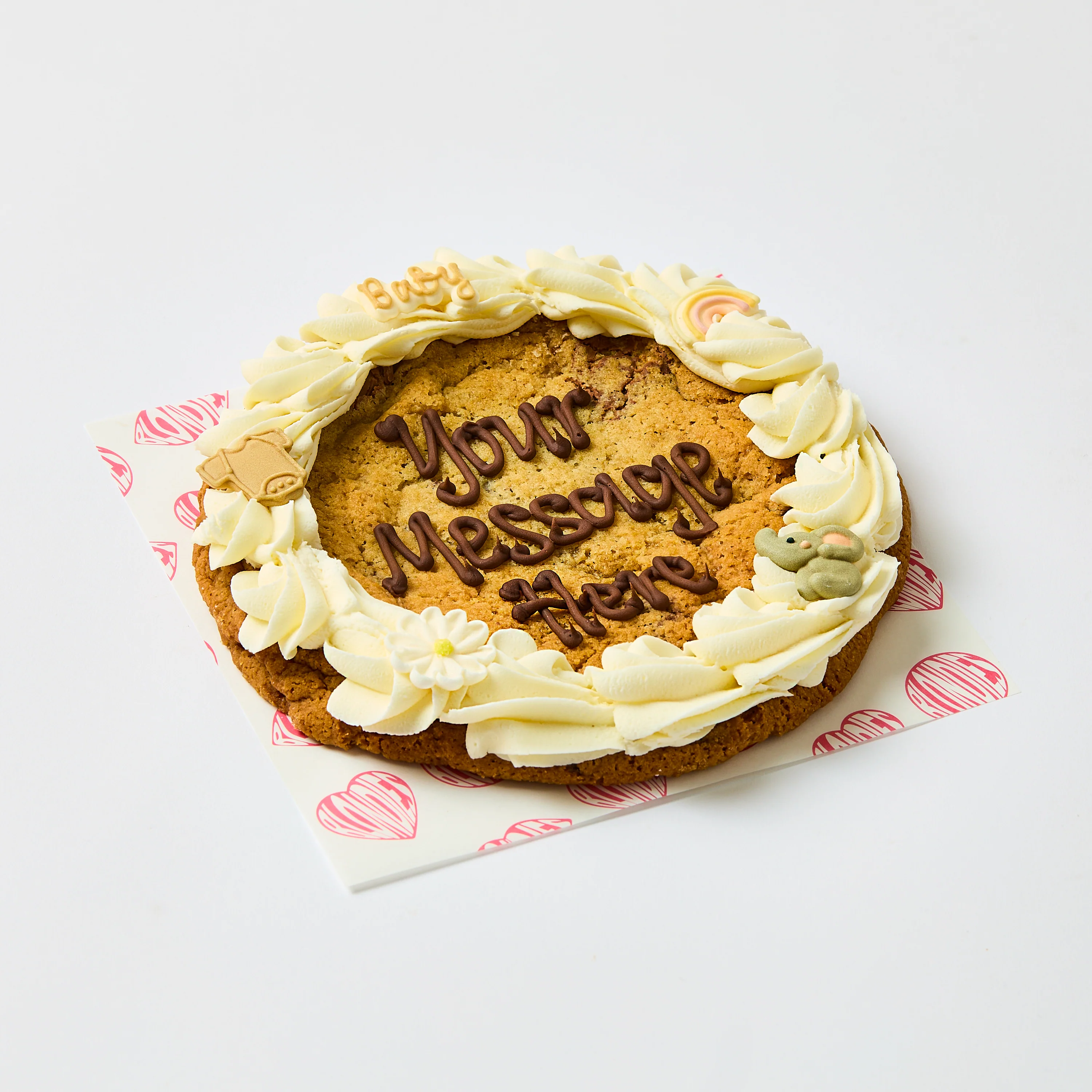 7 Inch Baby Themed Personalised Cookie - Image 2