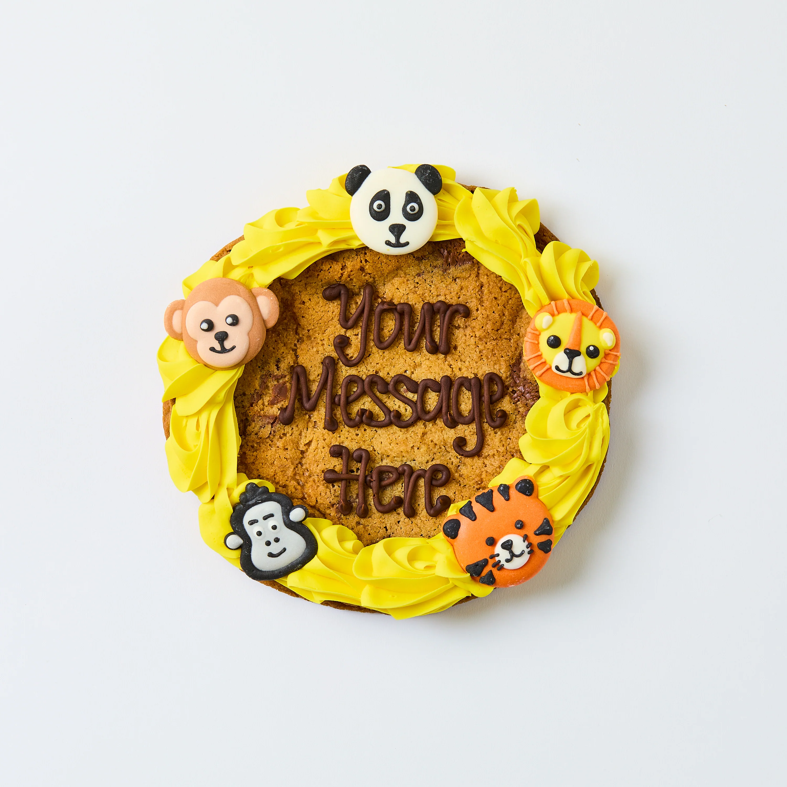 7 Inch Animal Themed Personalised Cookie