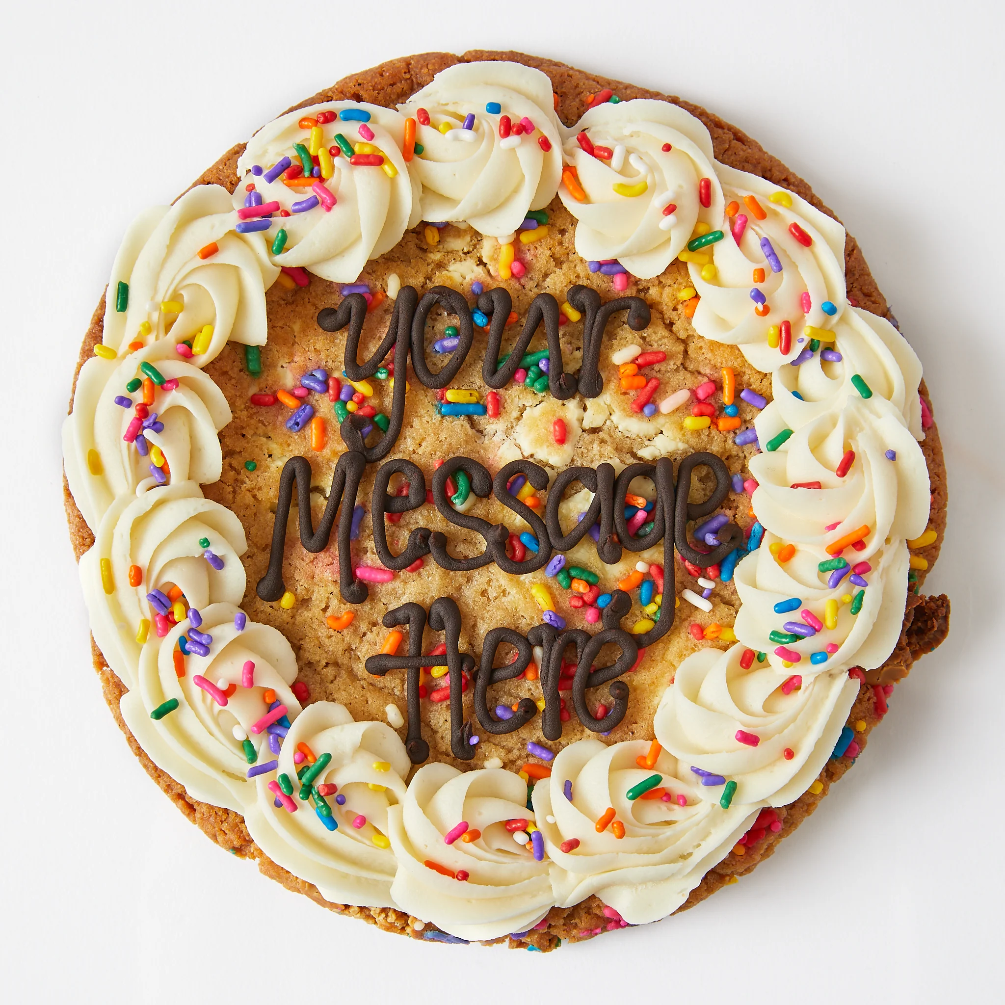B'day Sprinkle 7 inch Personalised Cookie