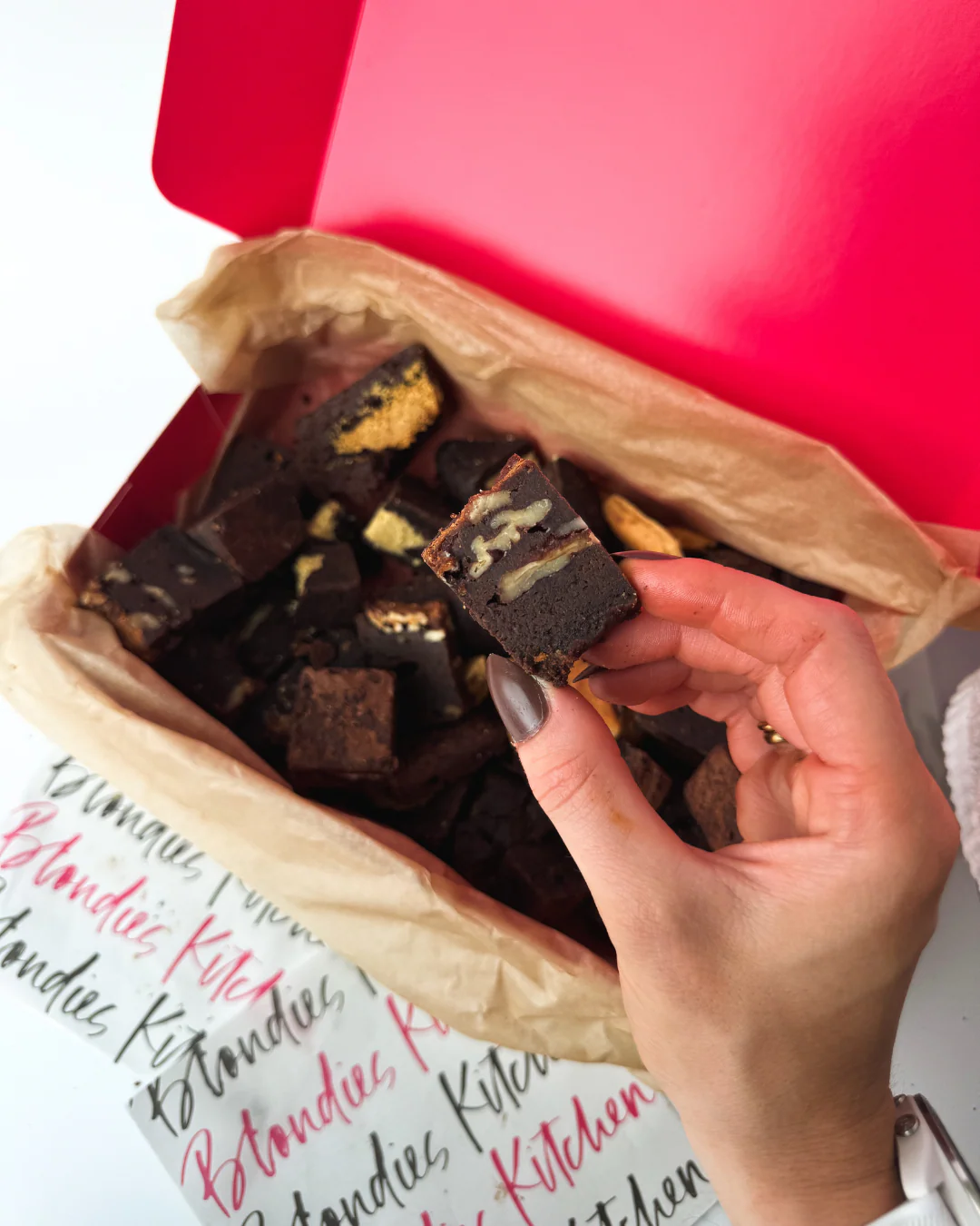 Brownie Off Cuts  - WITH NUTS - Image 3