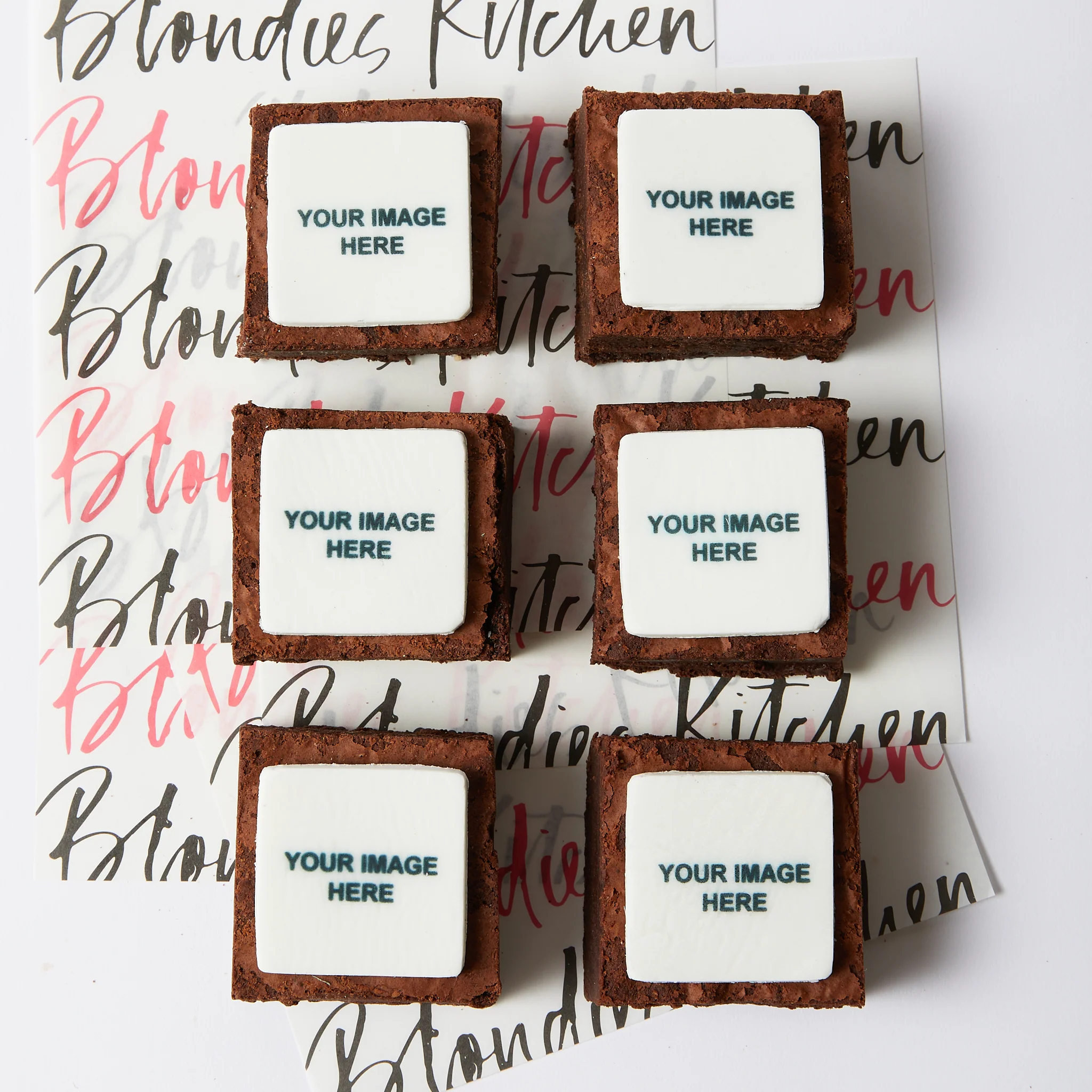 Classic Personalised Photo Brownies