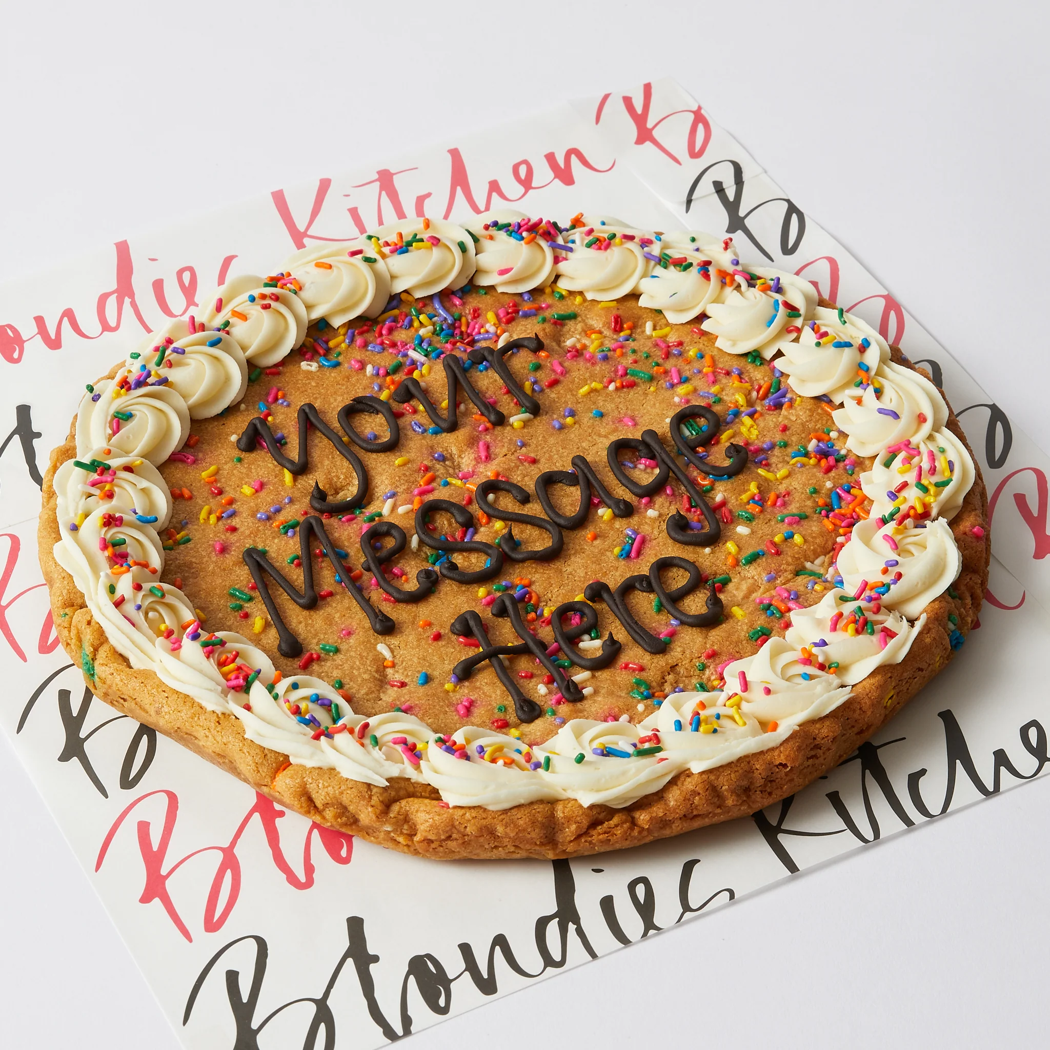 Giant Bday Sprinkle Personalised Cookie - Image 2