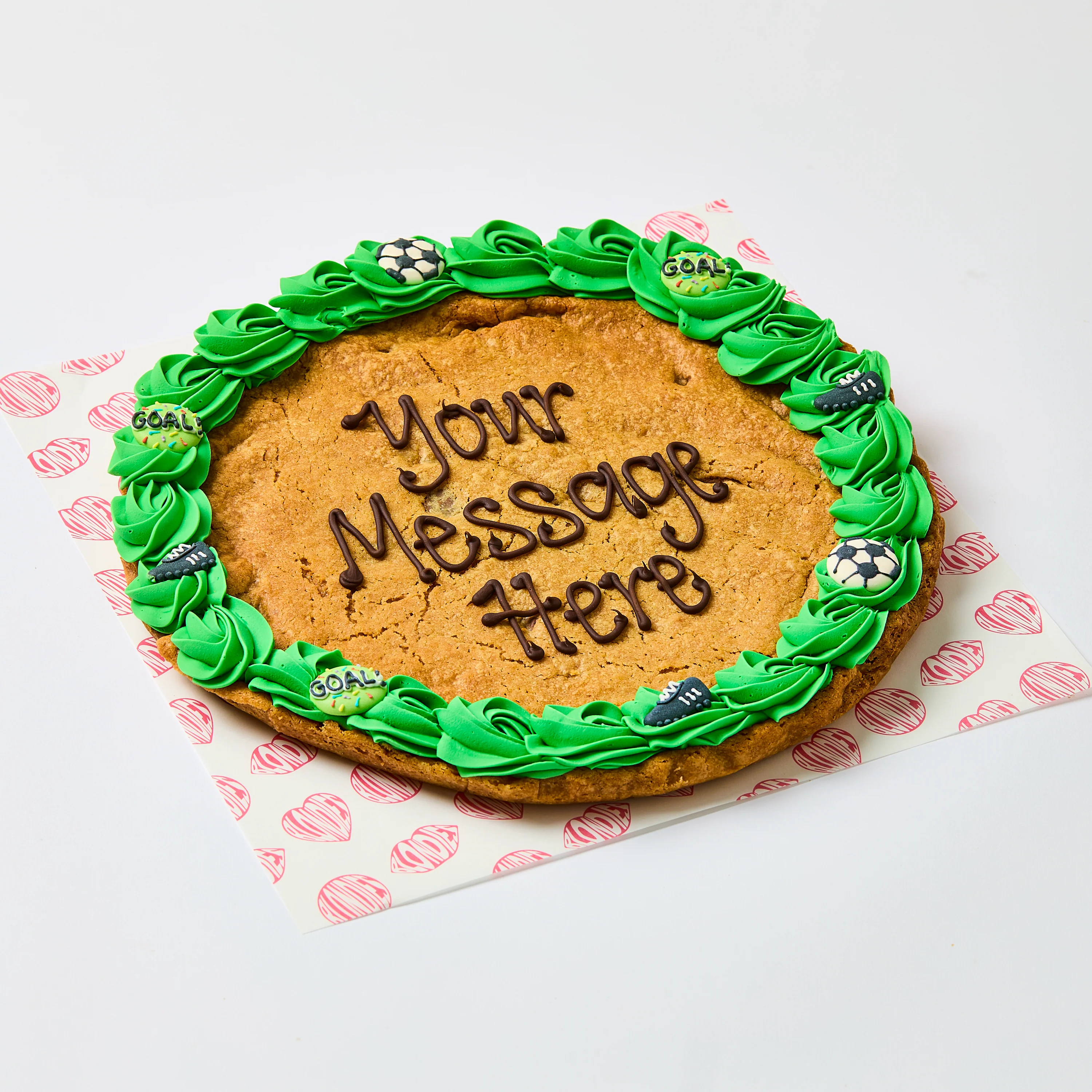 Giant Football Themed Personalised Cookie - Image 2