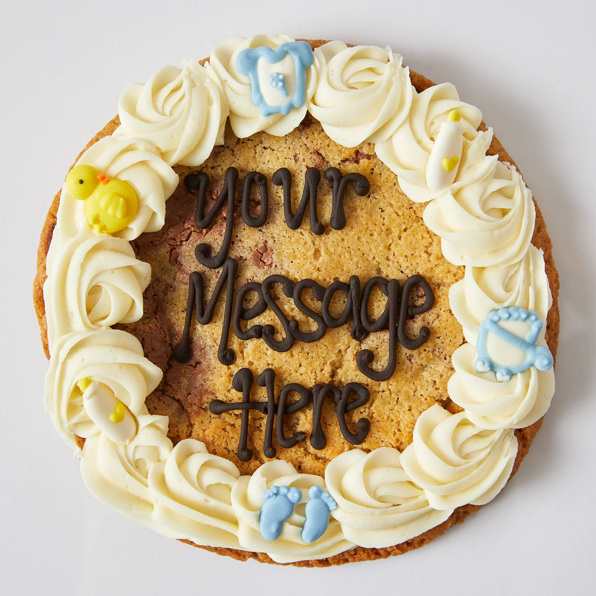 7 inch 'It's A Boy' Gender Reveal Cookie