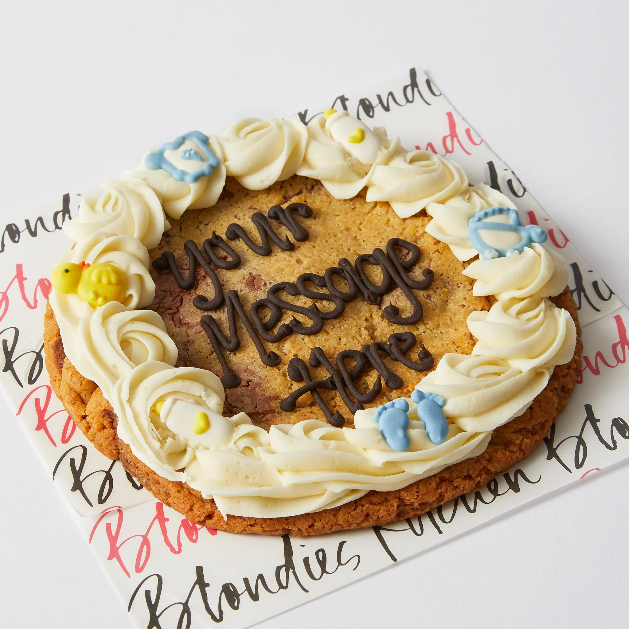 7 inch 'It's A Boy' Gender Reveal Cookie - Image 2