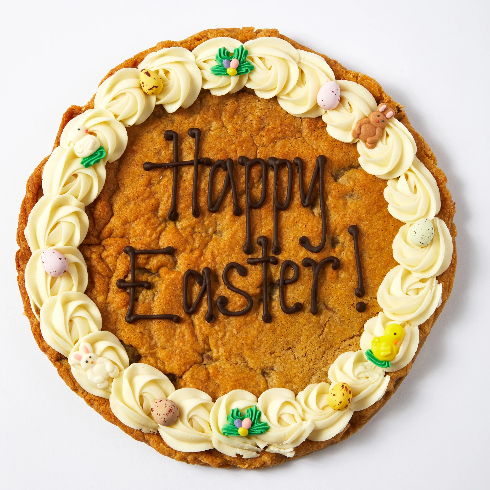 Giant Happy Easter Personalised Cookie