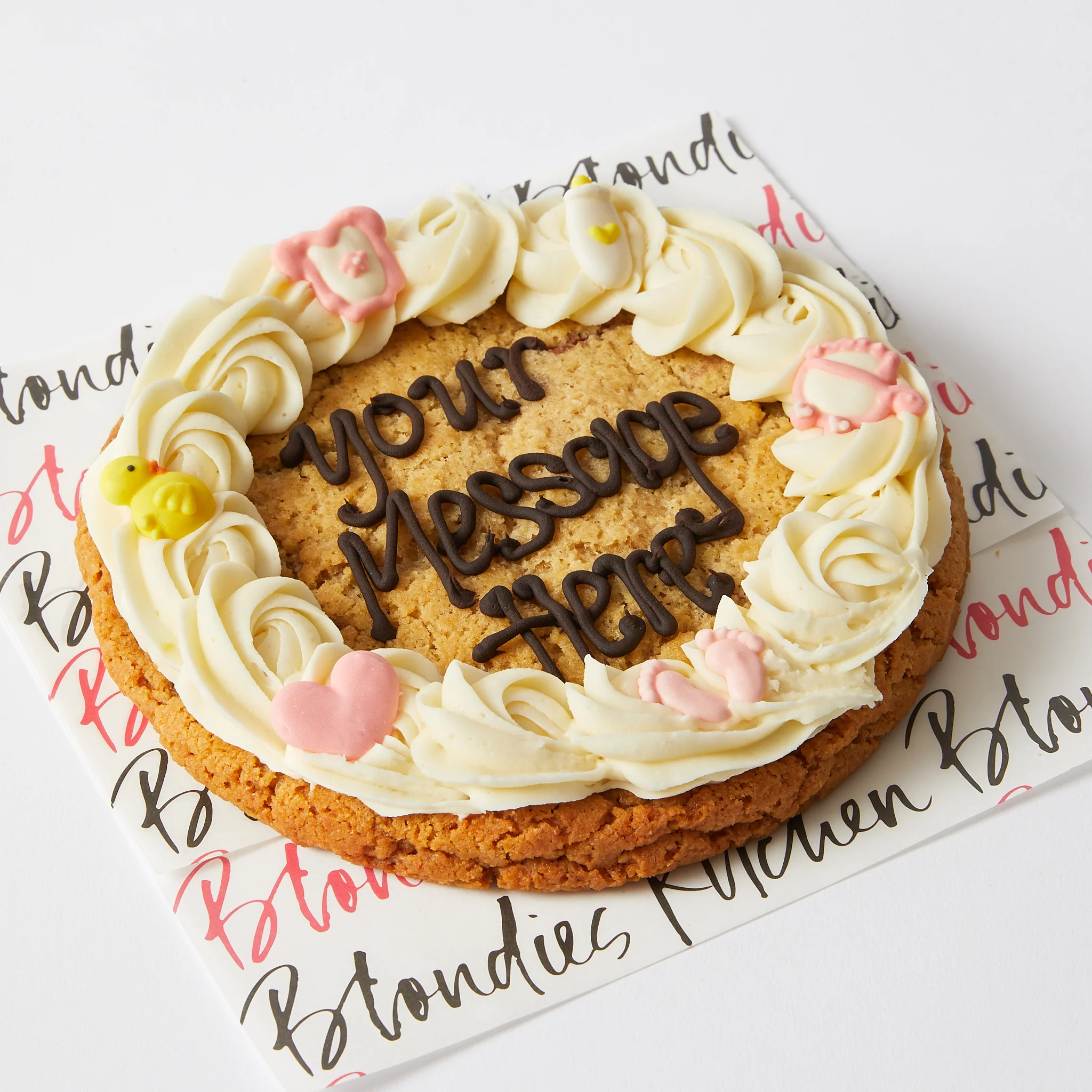 7 inch 'It's a Girl' Gender Reveal Cookie - Image 2