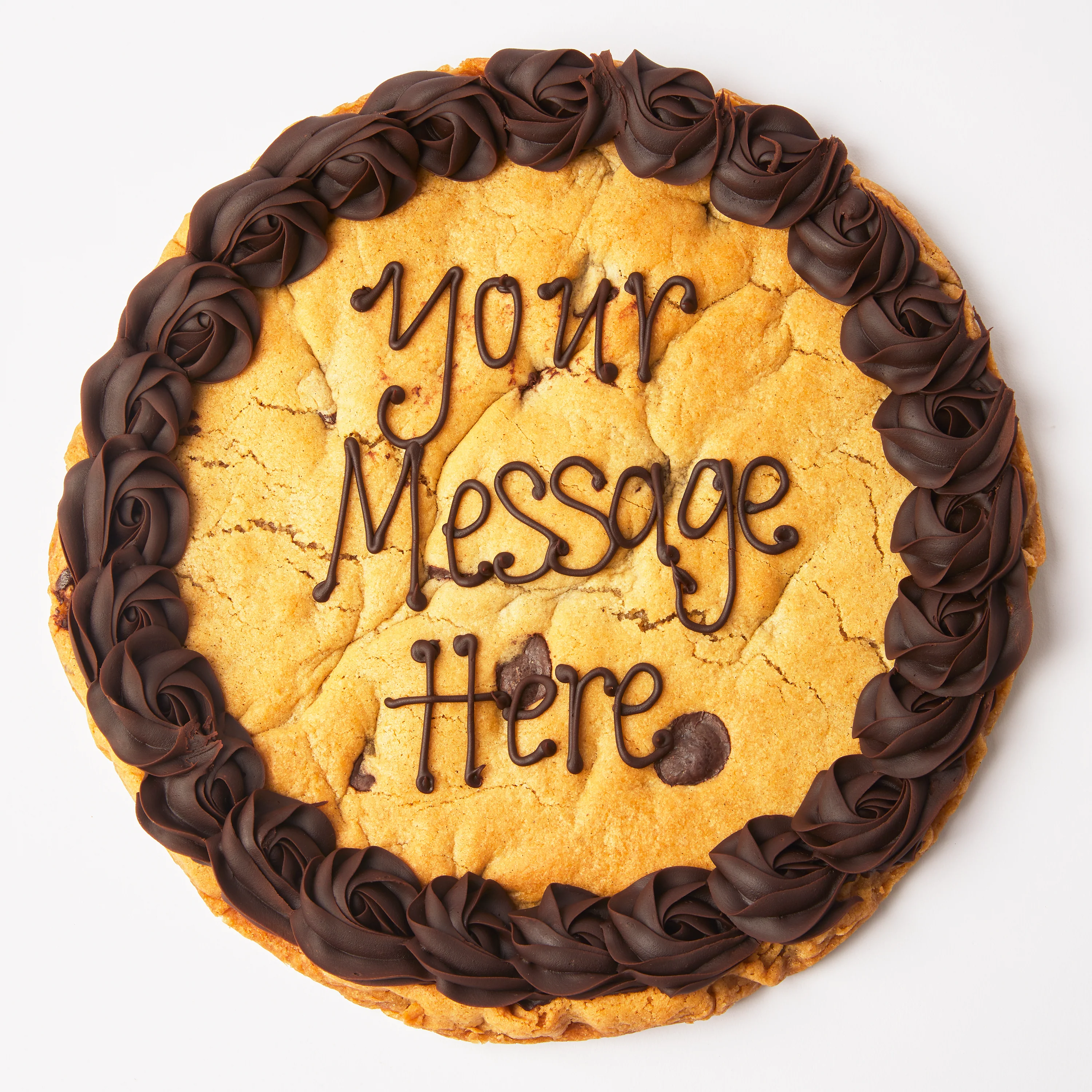 Giant Choc & Banana Vegan Personalised Cookie