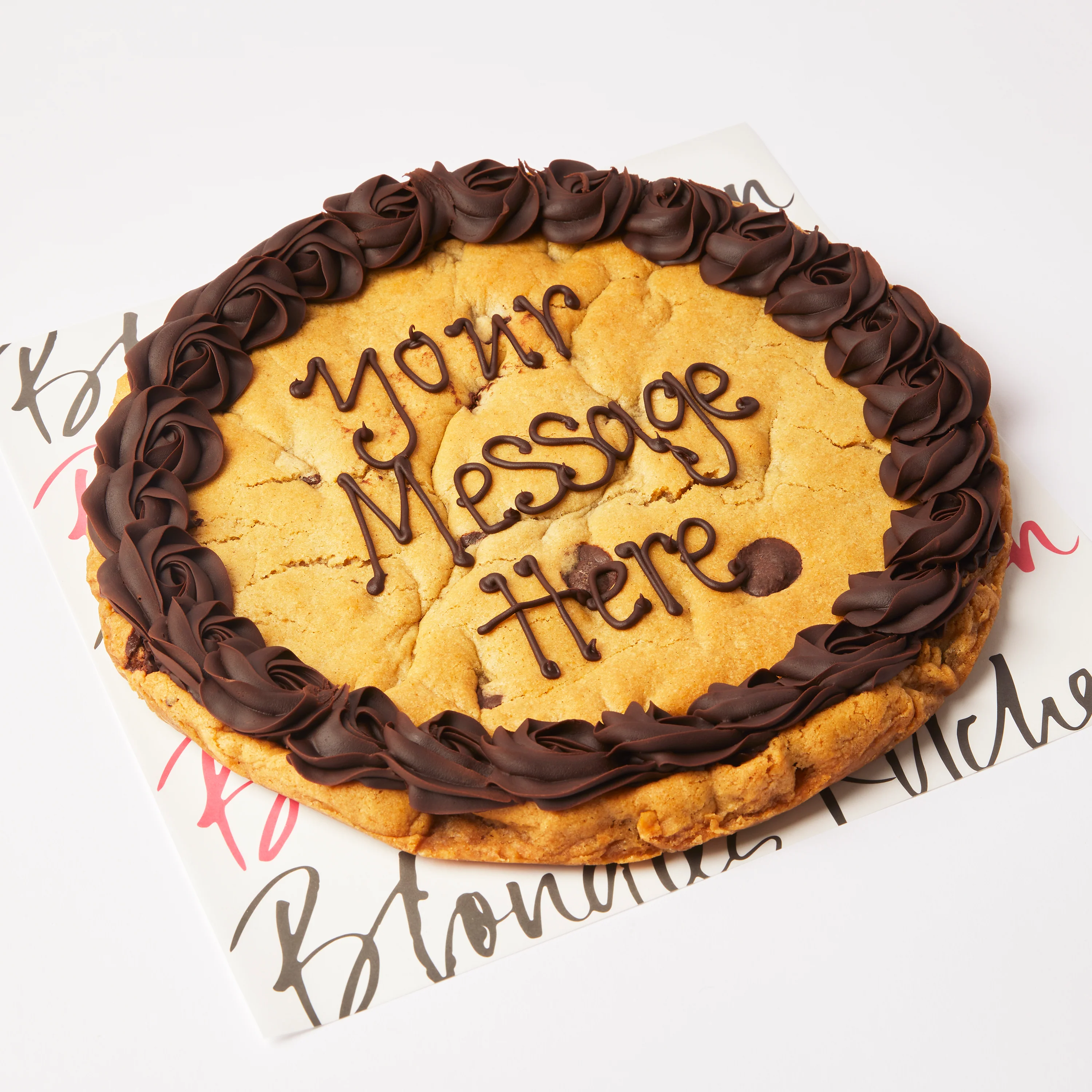 Giant Choc & Banana Vegan Personalised Cookie - Image 2
