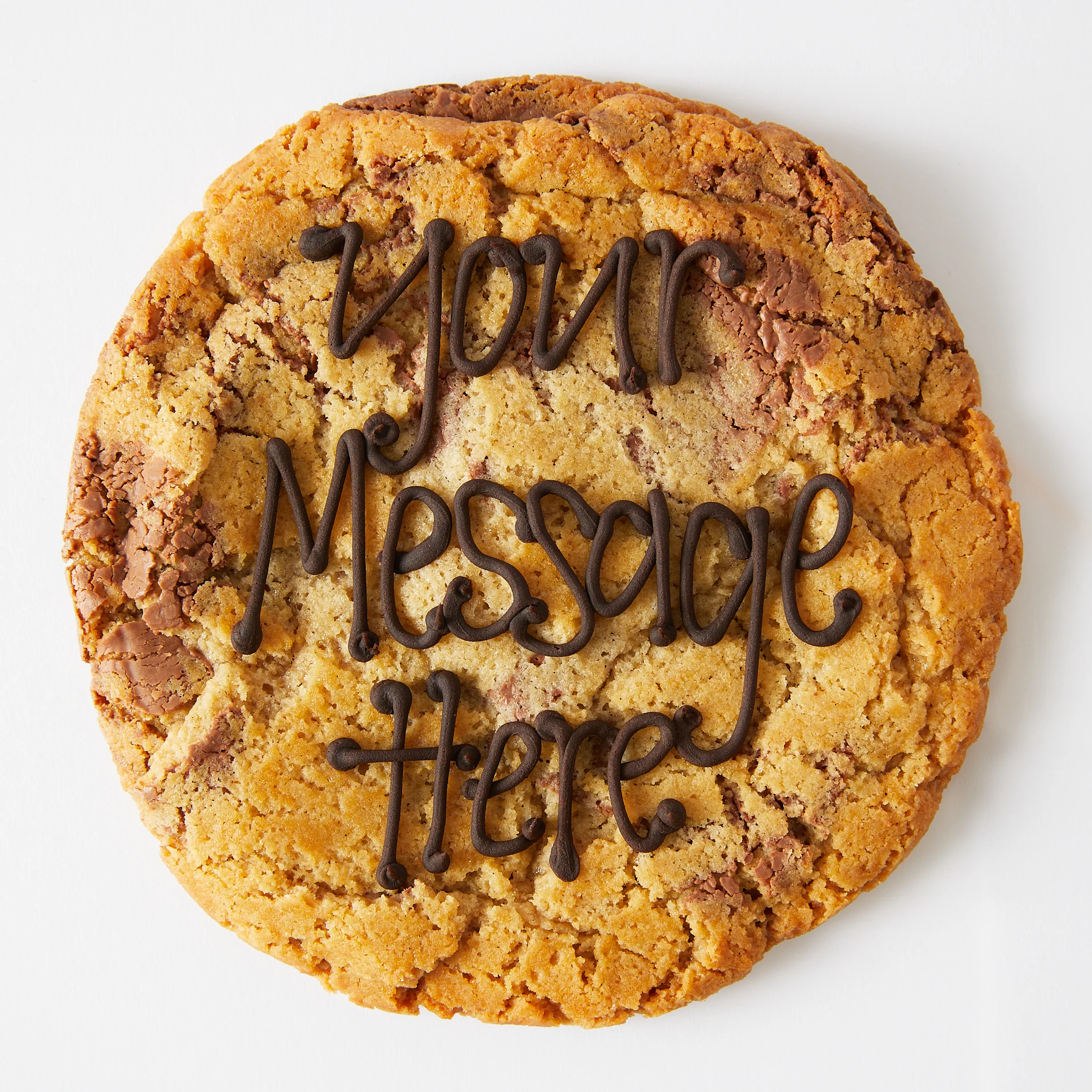 Milk Choc 7 inch Personalised Cookie