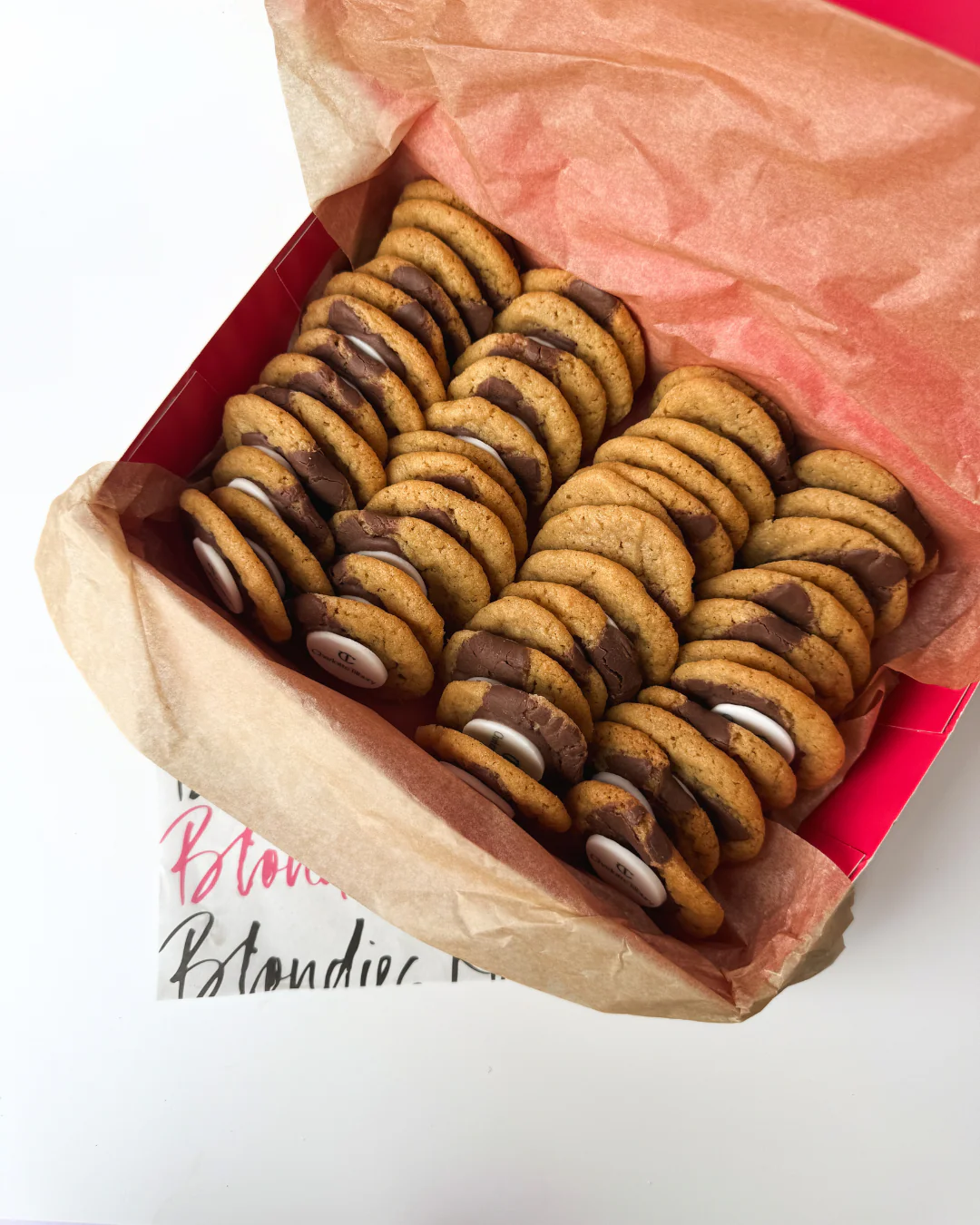 Upload Your Photo/Logo Disc Bitesize Cookies - Box of 50